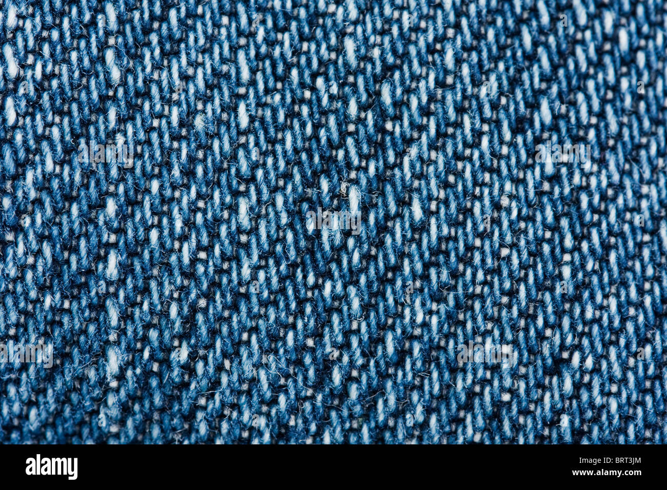 macro of blue denim texture Stock Photo