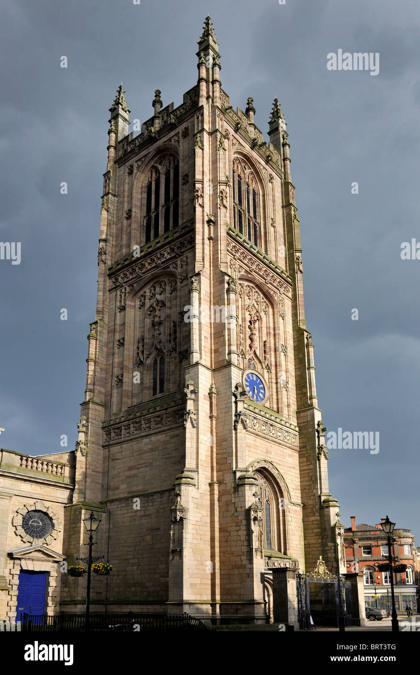 Cathedral of All Saints, Derby Cathedral, Iron Gate, Derby, Derbyshire, UK. Stock Photo
