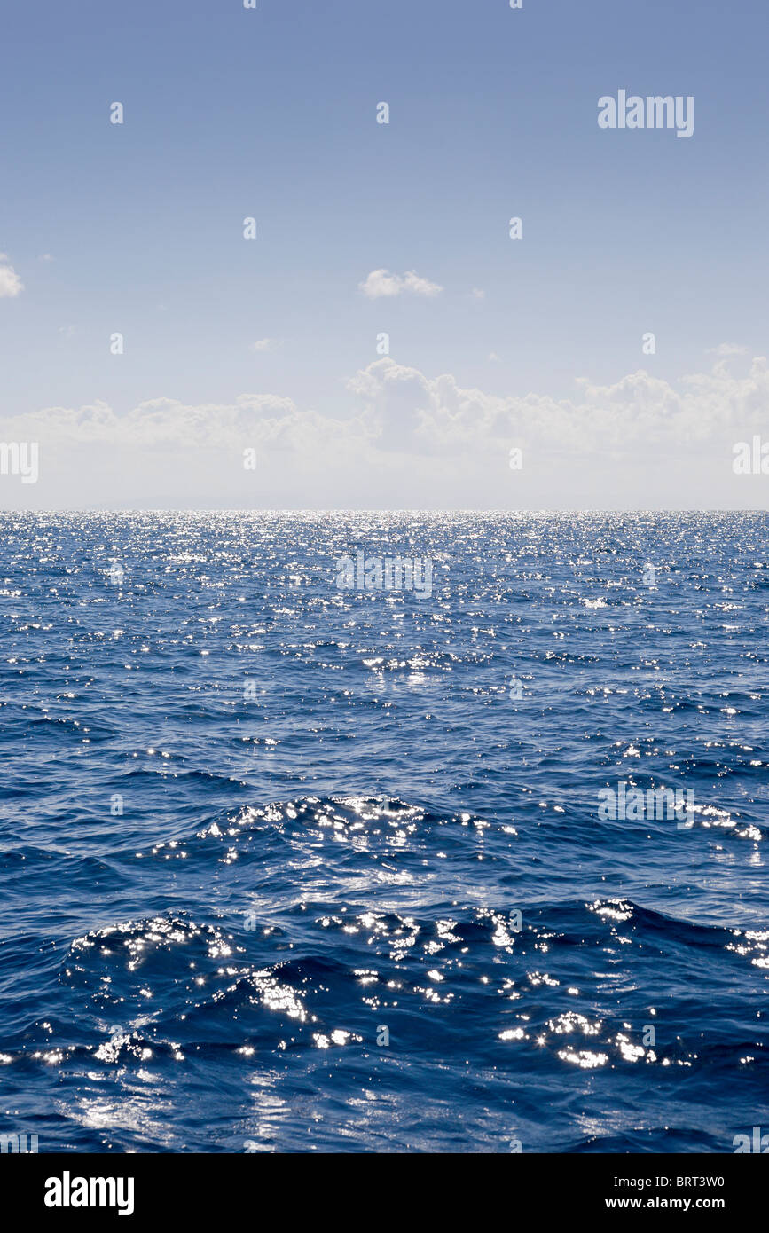 Water and sky, Ionian Sea Stock Photo