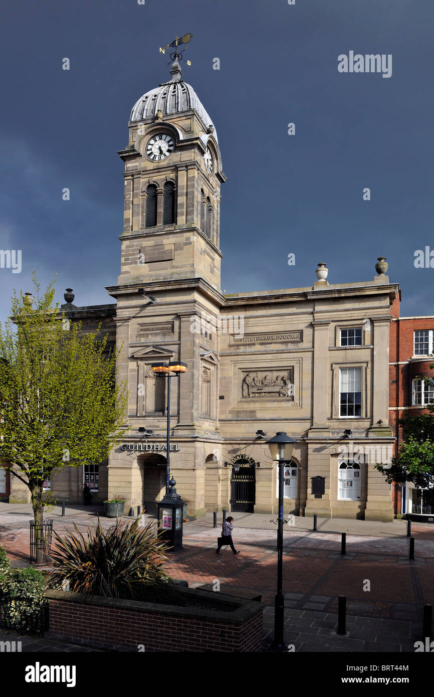 Guildhall, Market Place, Derby City Centre, Derby, Derbyshire, UK Stock
