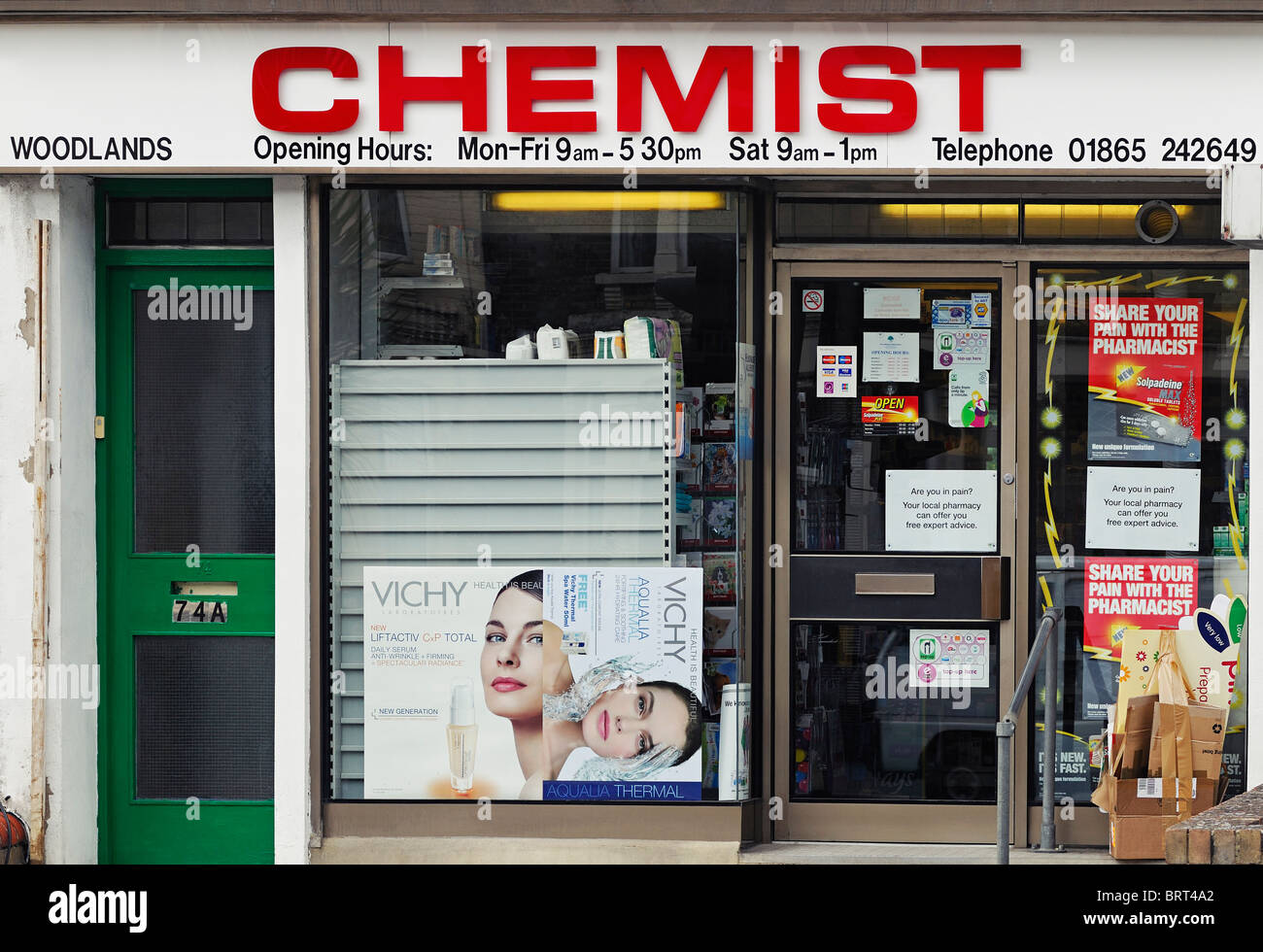 Chemist Shop, Oxford, UK. Stock Photo