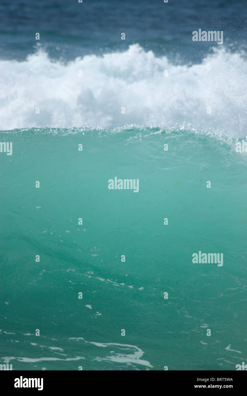 Close up view of ocean wave Stock Photo