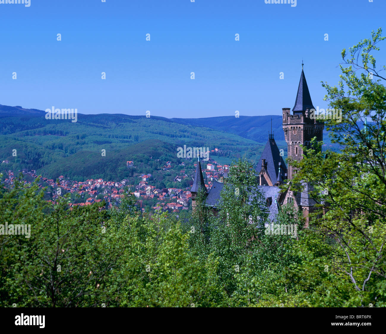 Castle, Wernigerode, Saxony Anhalt, Germany Stock Photo Alamy