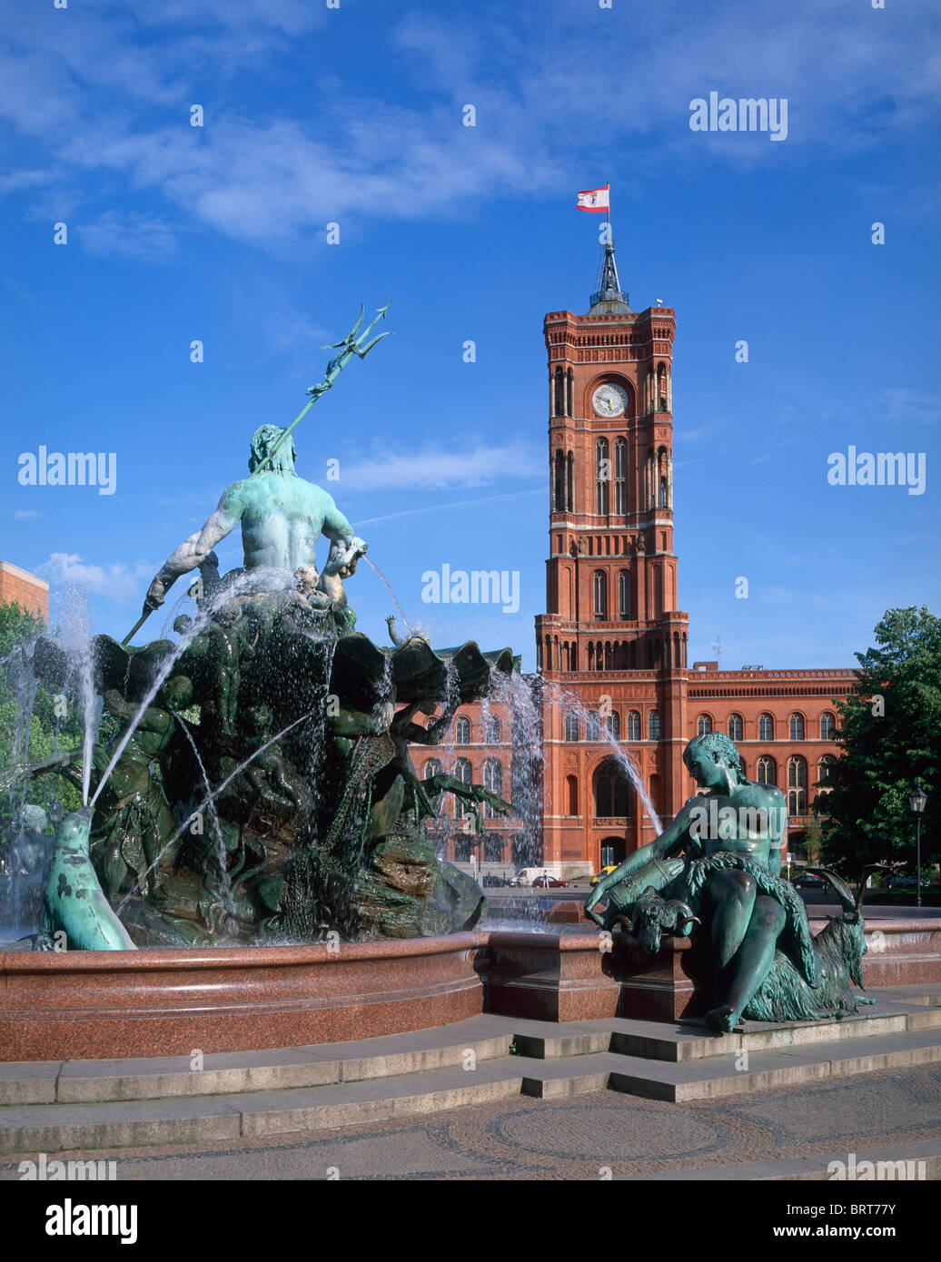 Red Town Hall, Berlin, Brandenburg, Germany Stock Photo