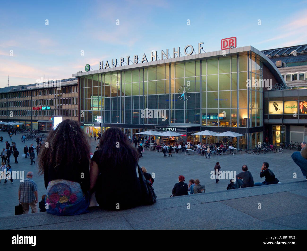 Cologne central railway station Hauptbahnhof NRW, Germany Stock Photo