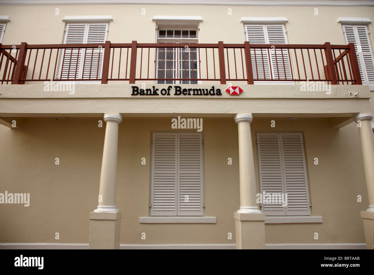 Bank of Bermuda, St. George, Bermuda Stock Photo