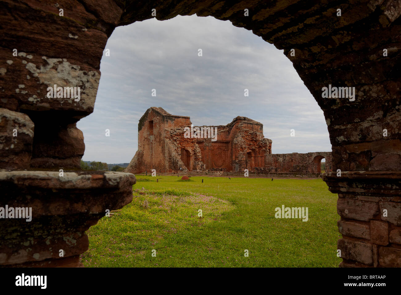 Jesuit Missions of la Santisima Trinidad de Parana Stock Photo