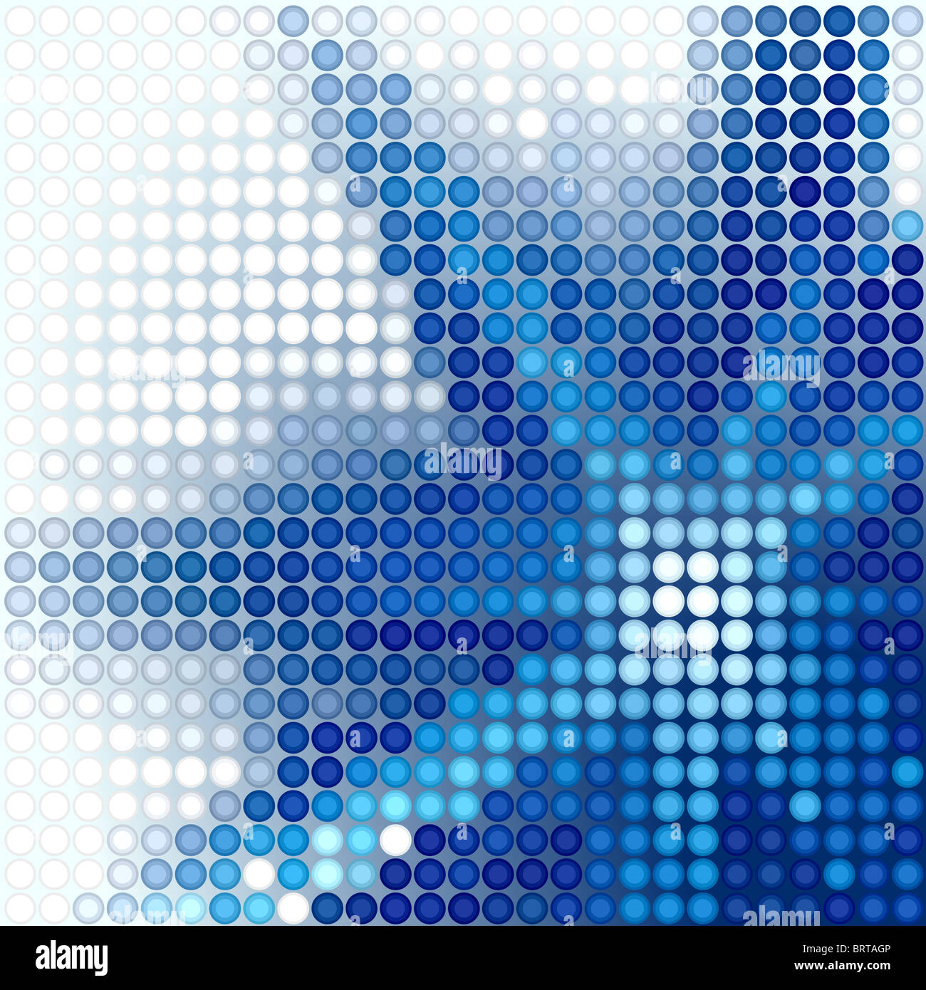 Abstract illustrated background of a blue star shape Stock Photo