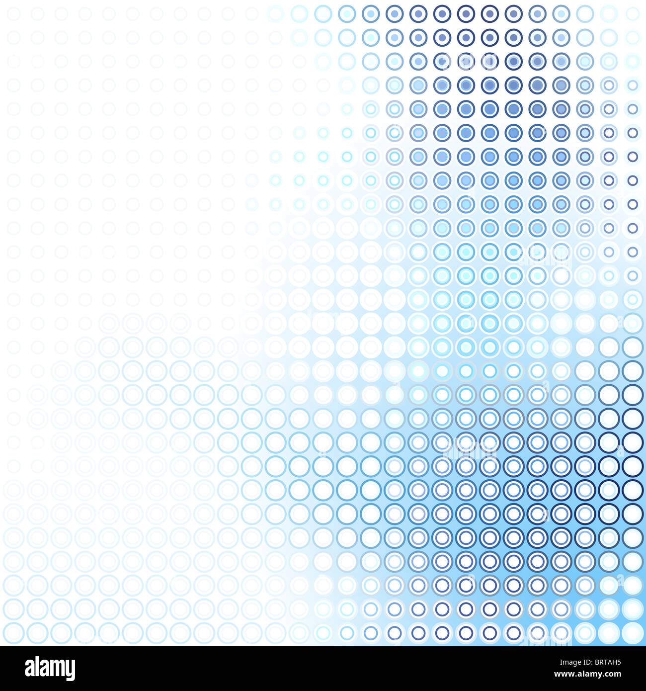 Abstract background illustration of blue and white circles Stock Photo ...