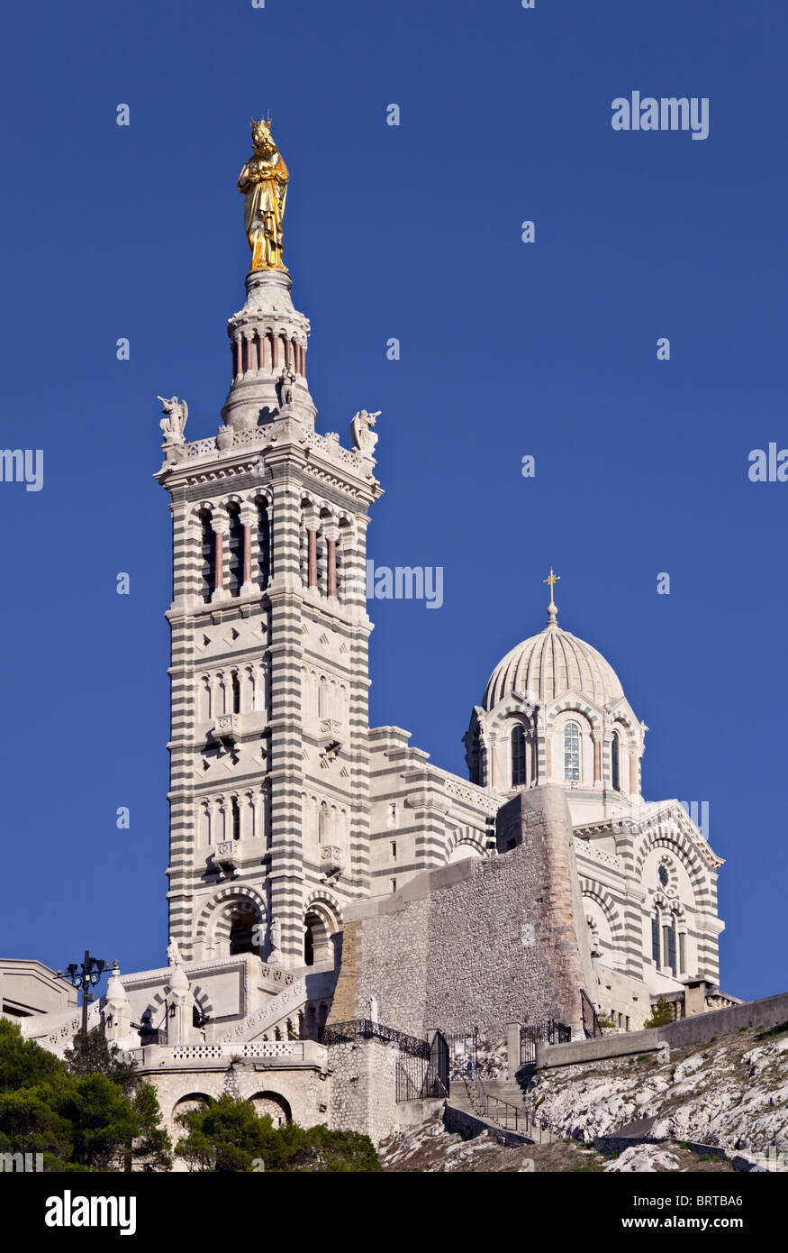 Basilique Notre-Dame-de-la-Garde, Marseille, France Stock Photo - Alamy