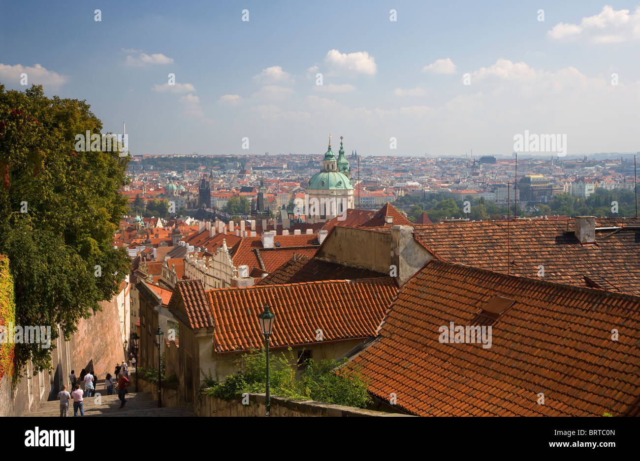 Prague overview Stock Photo