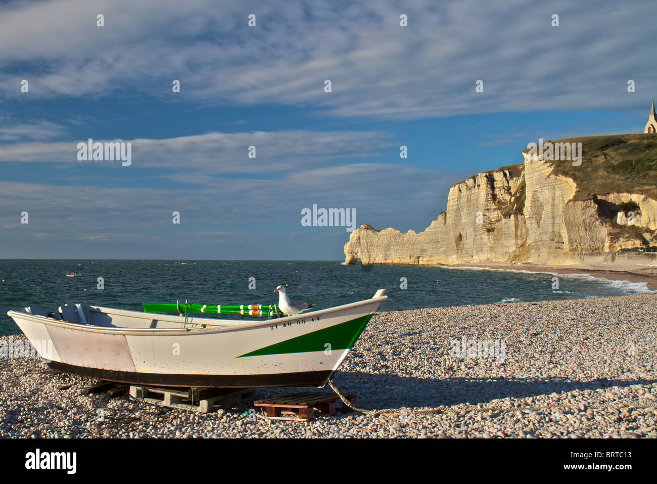 Etretat cliff sunset hi-res stock photography and images - Alamy