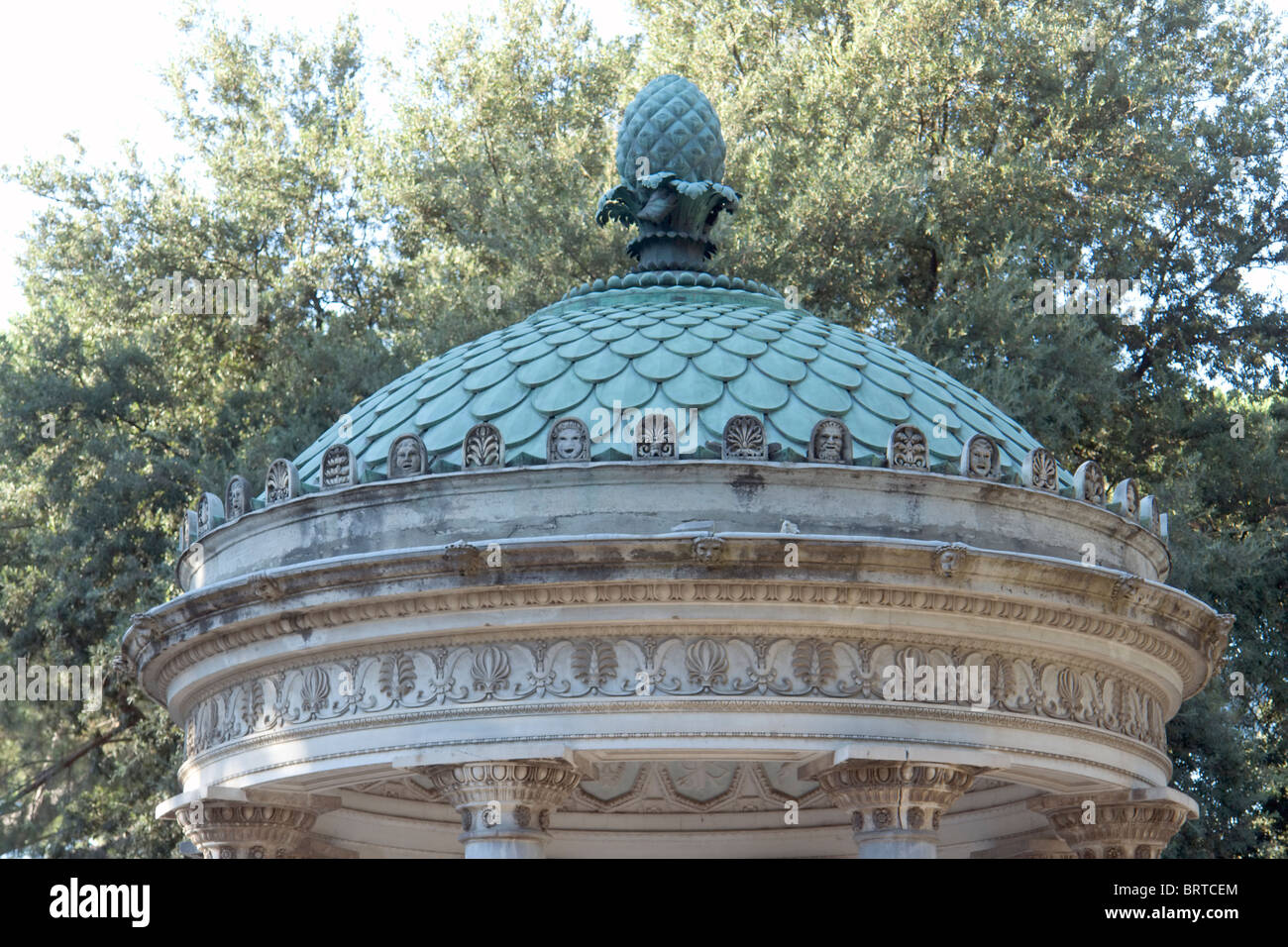 Roof of the Tempietto di Diana, Villa Rome Stock Photo Alamy