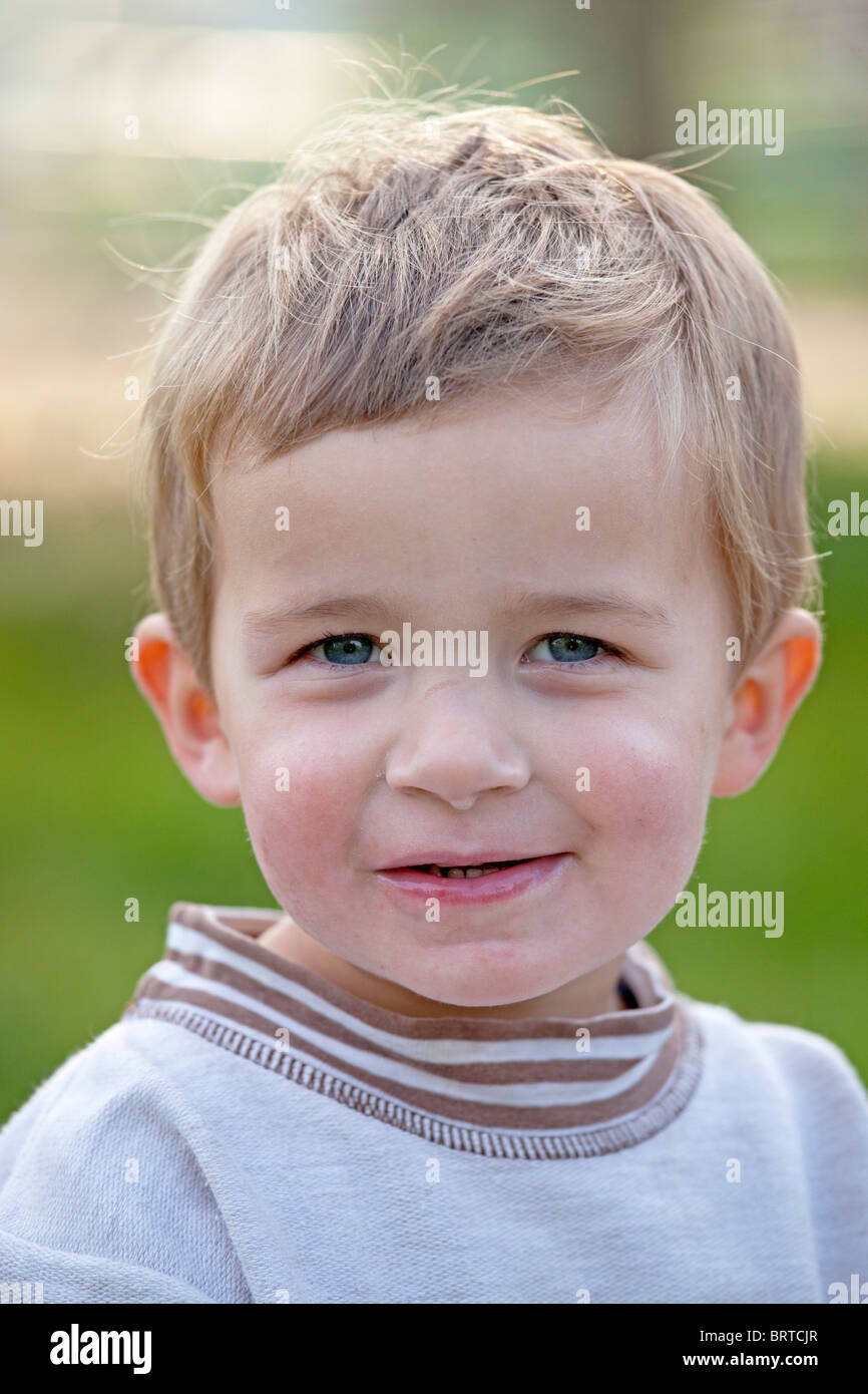 portrait of a happy little boy little boy Stock Photo - Alamy