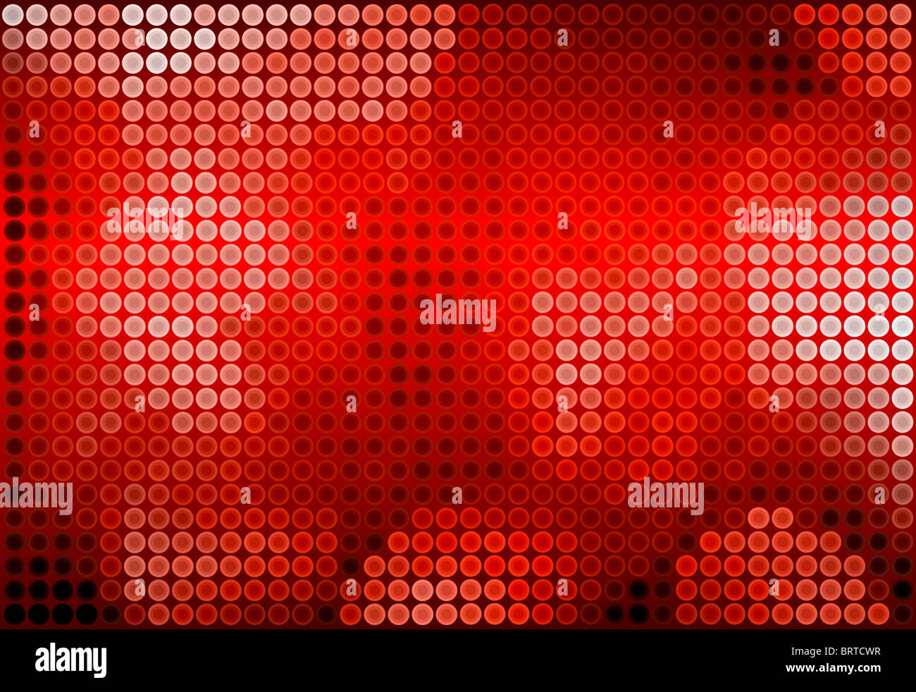 Abstract illustrated  background of red dots Stock Photo