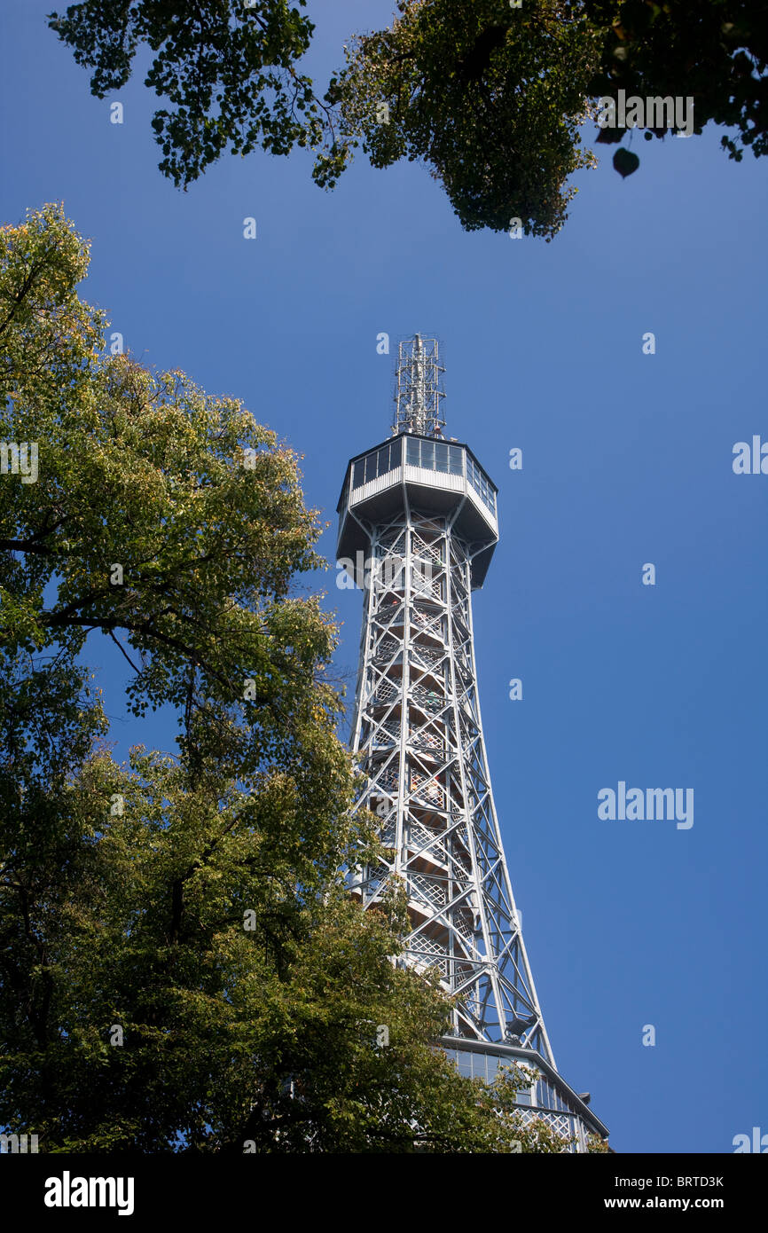 Prague observation tower Stock Photo