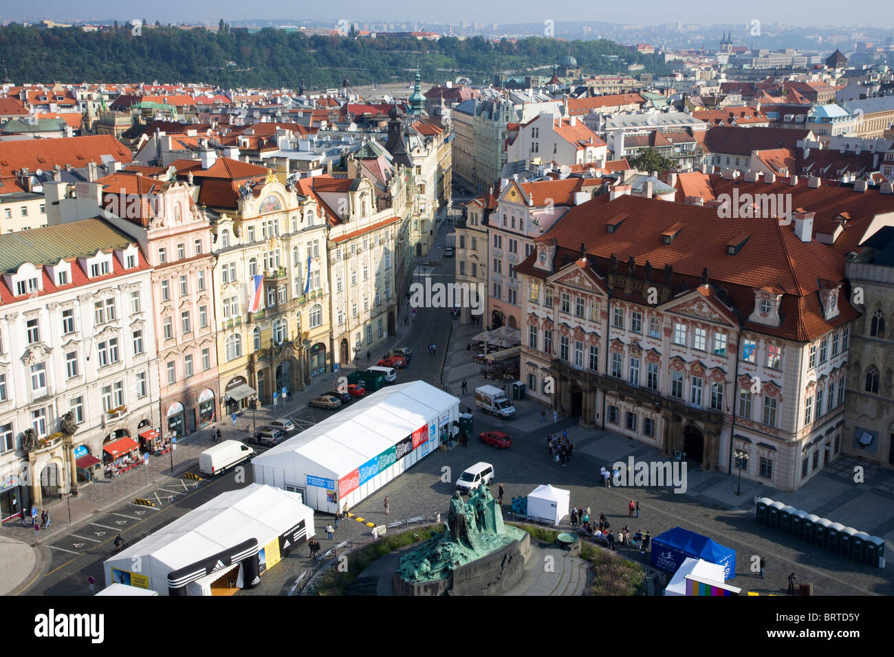 Prague overview Stock Photo
