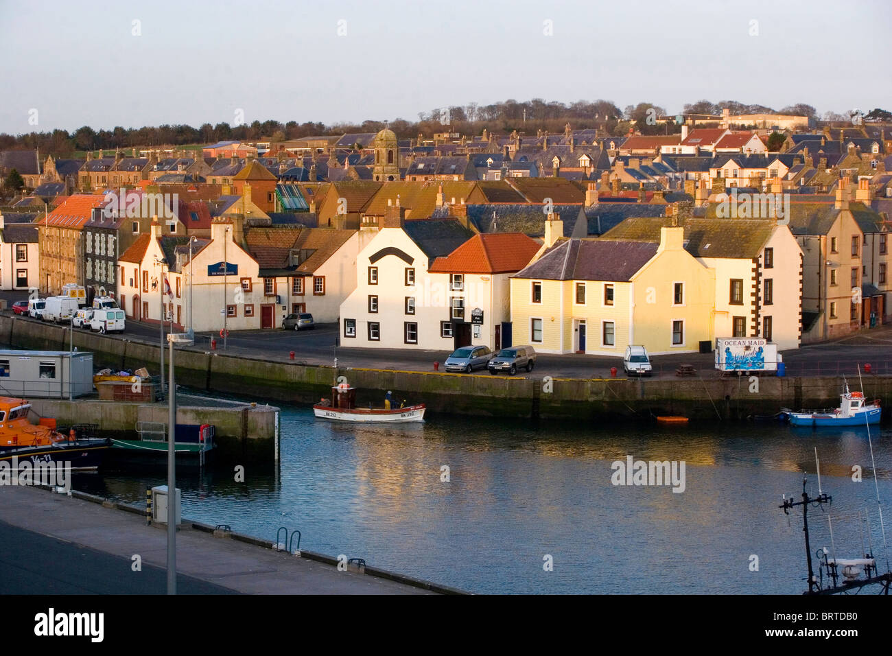 Port of Eyemouth, Scottish Borders in Scotland Stock Photo - Alamy