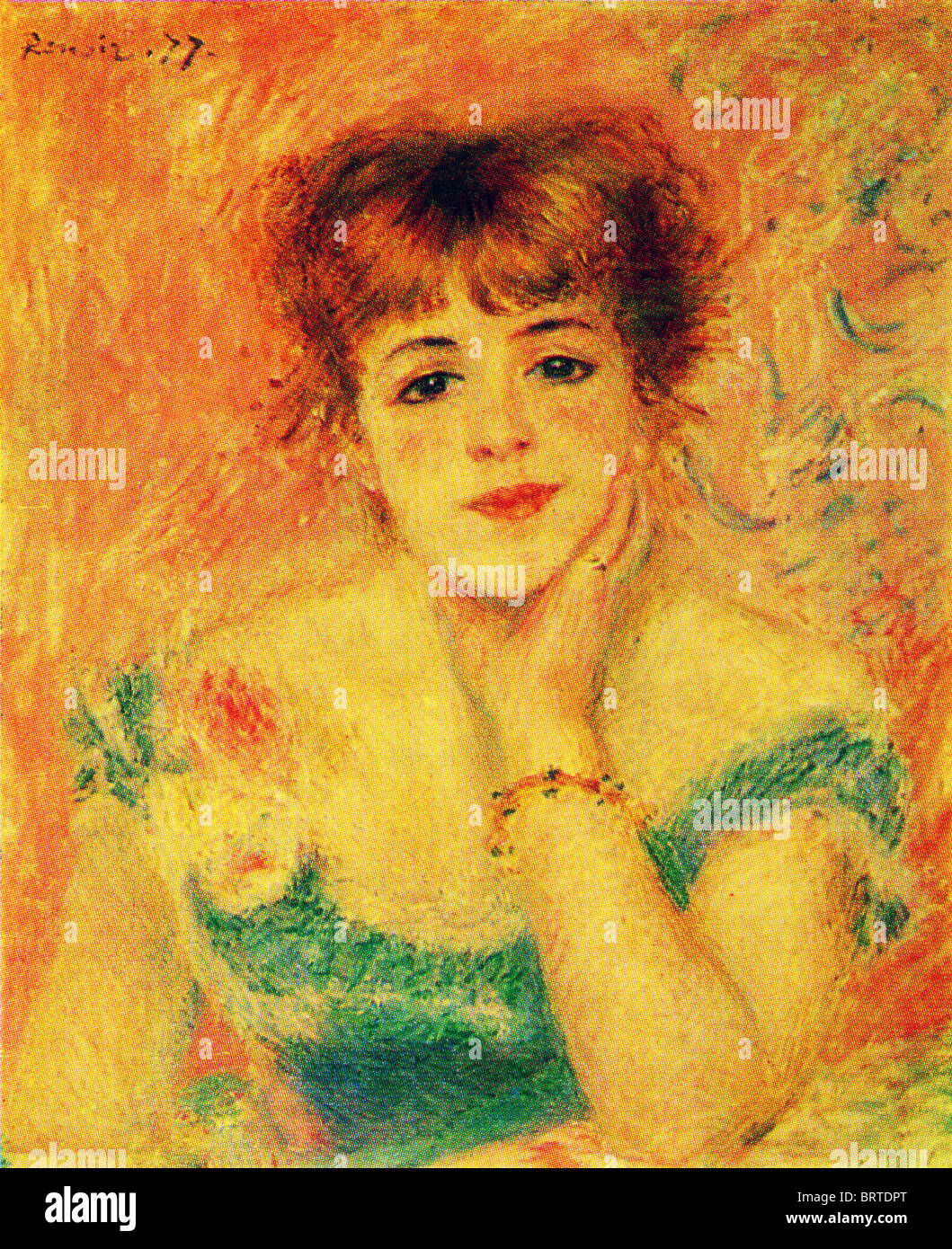 Auguste Renoir - Portrait of the Actress Jeanne Samary. Study