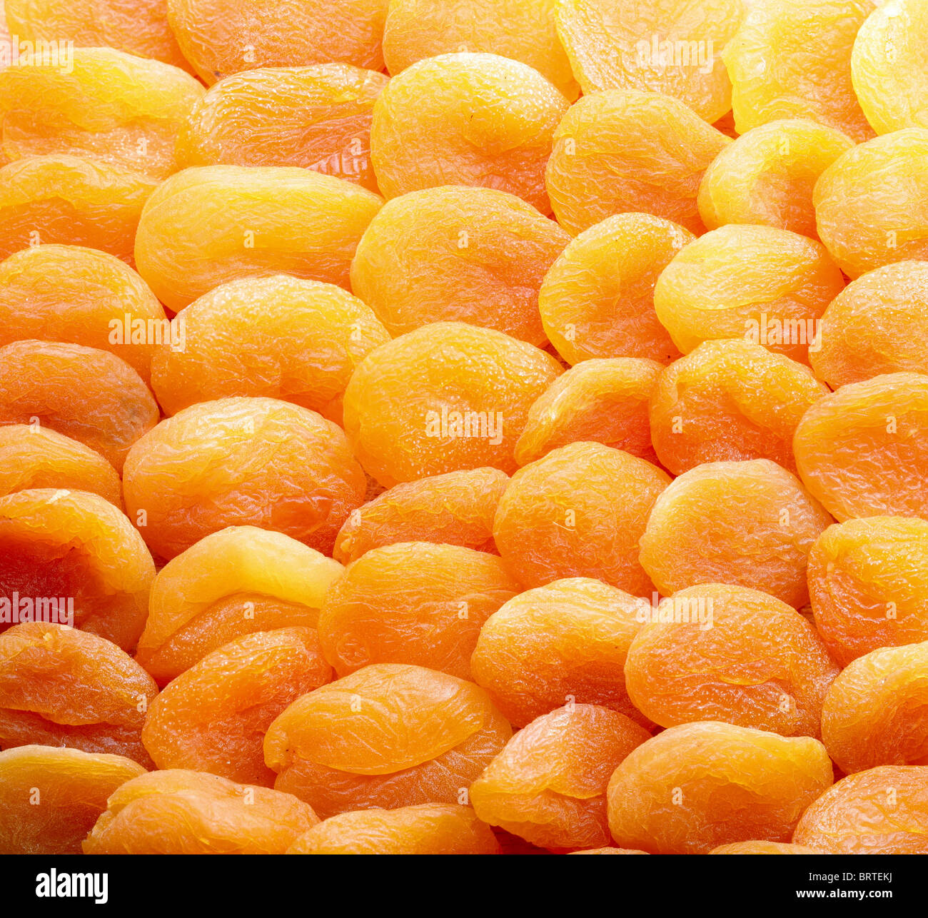 Background of apricots halves. Stock Photo