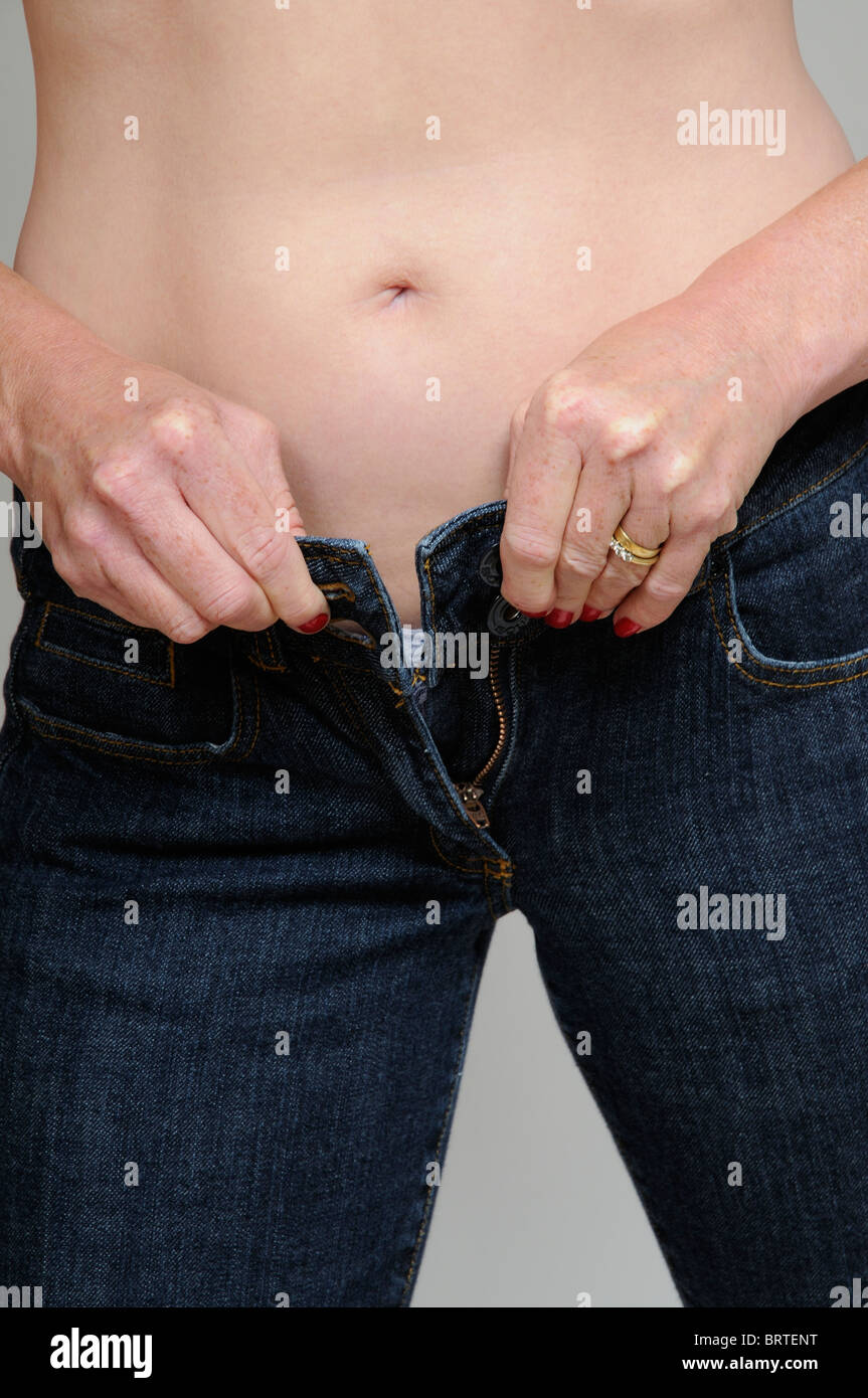 Tight blue jeans hi-res stock photography and images - Alamy