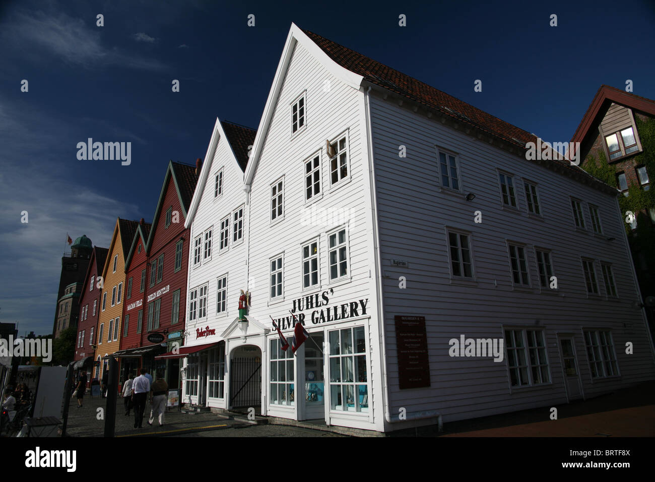 Historic buildings in Bergen Stock Photo