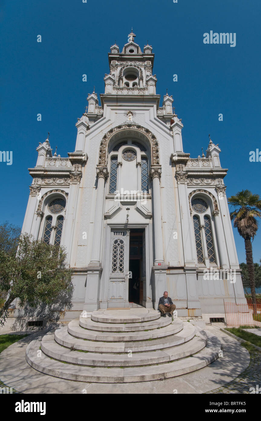 Bulgarian Church (Bulgar Kilisesi) Built of Cast Iron ,Istanbul, Turkey Stock Photo