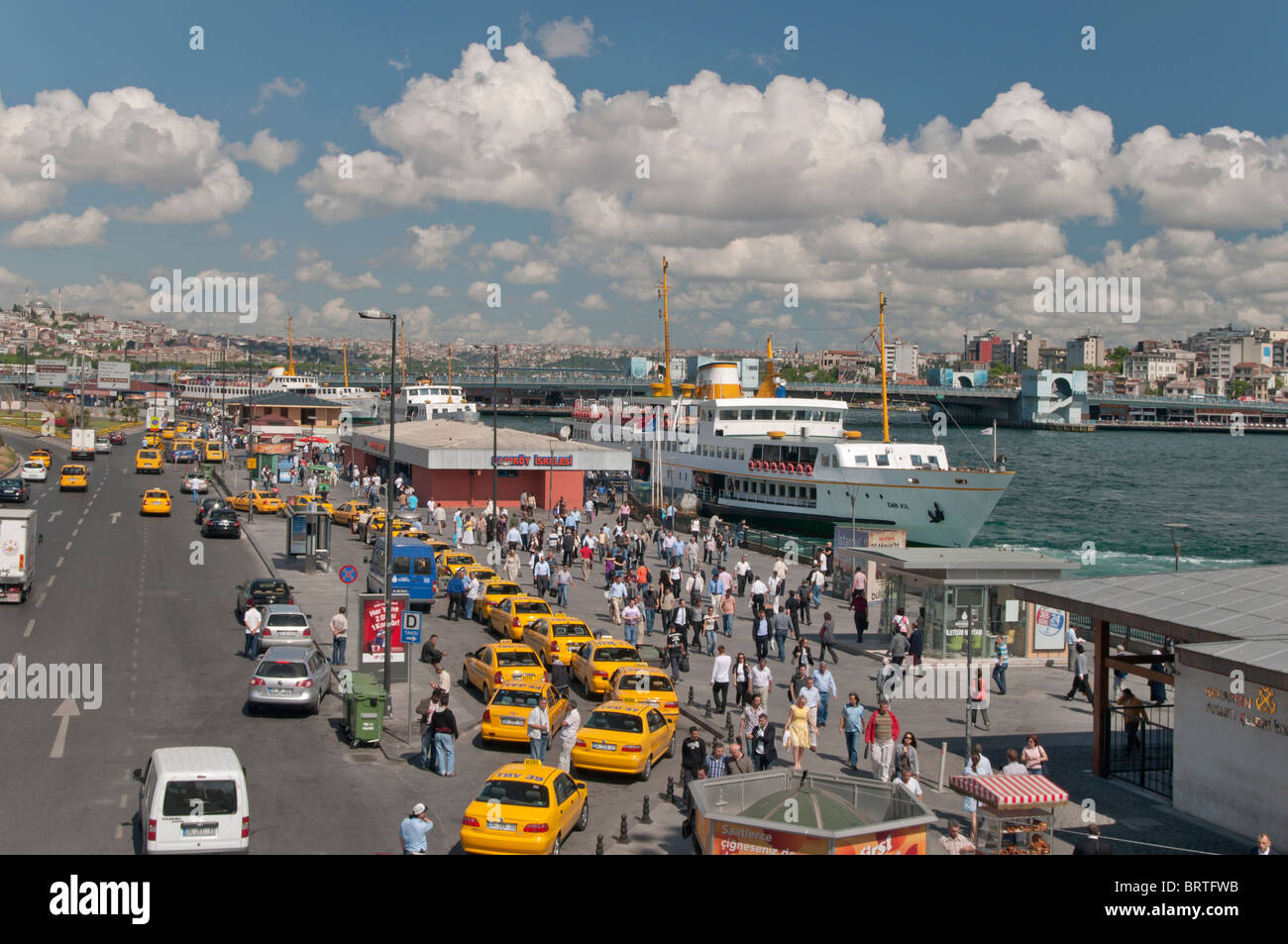 Eminonu harbourside,istanbul,Turkey Stock Photo
