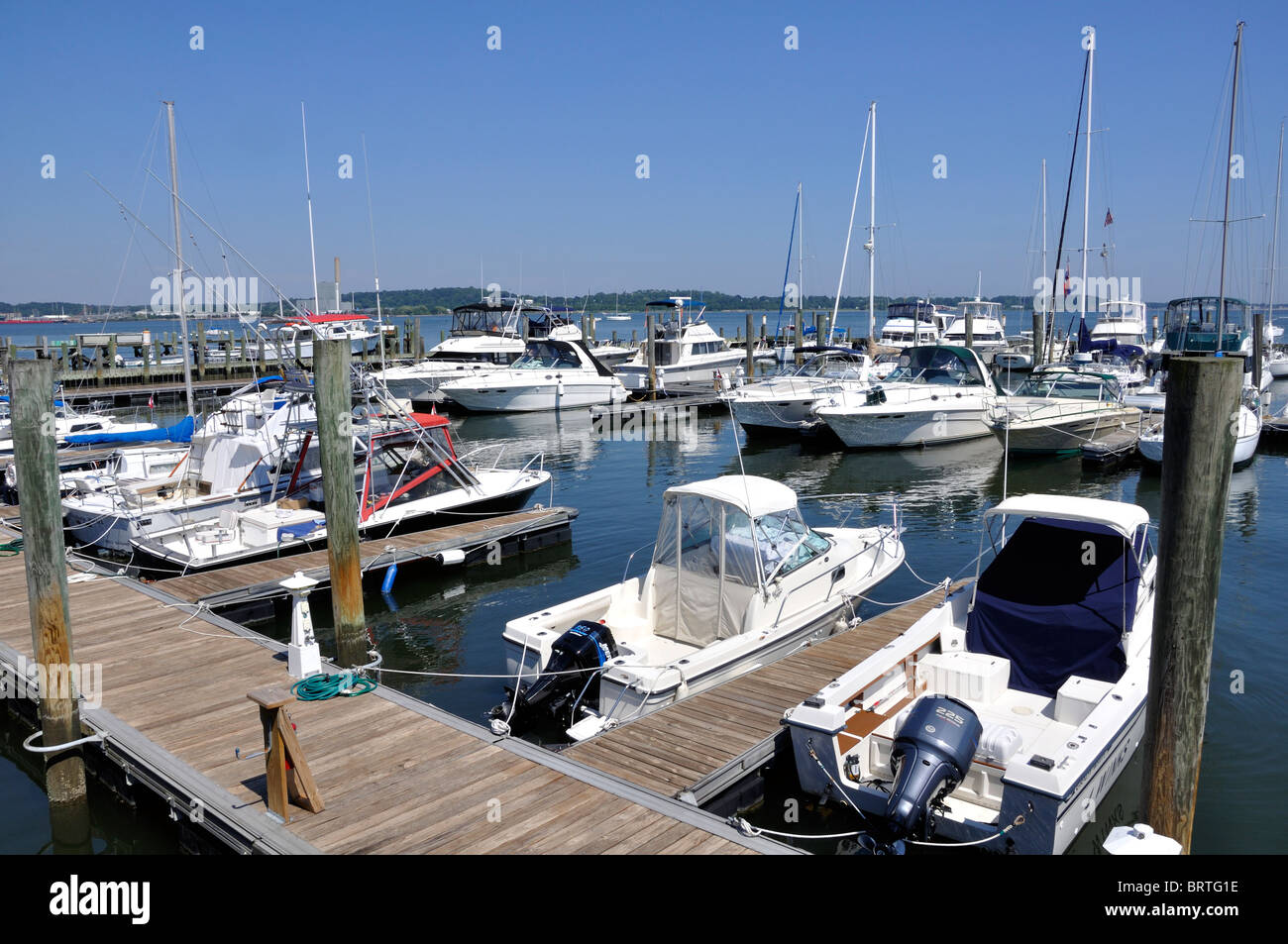 New Haven marina, Connecticut, USA Stock Photo Alamy