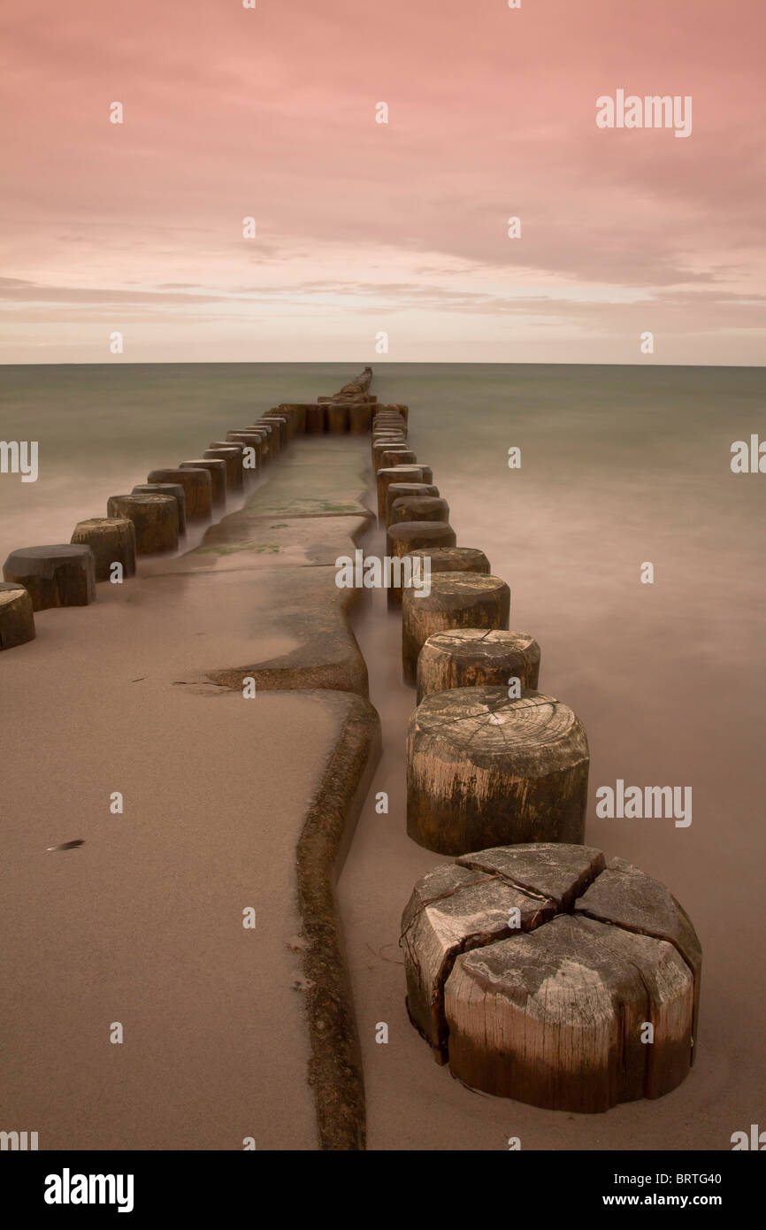 A pier somewhere on Ostsee Stock Photo