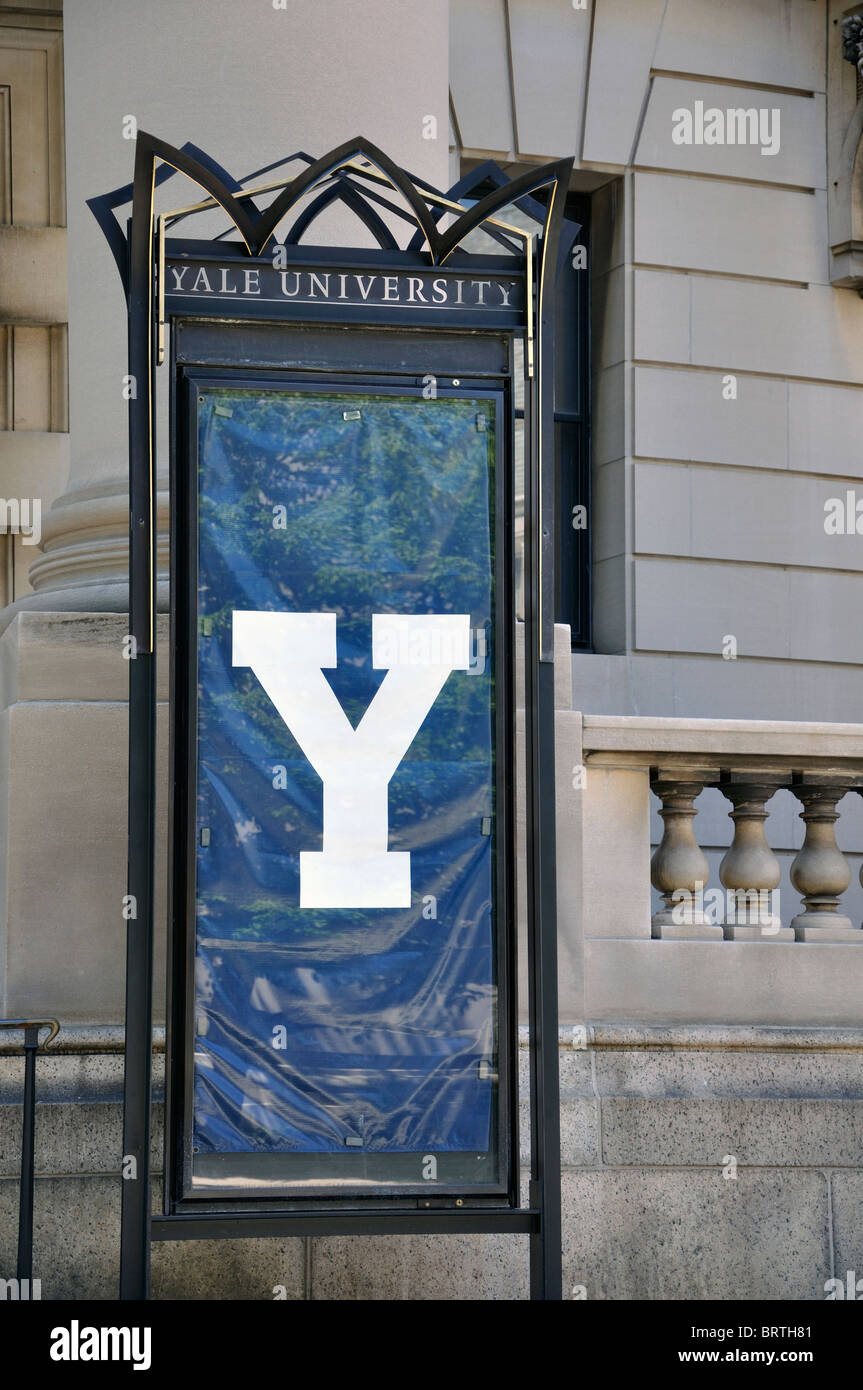 Yale University emblem, New Haven, Connecticut, USA Stock Photo Alamy