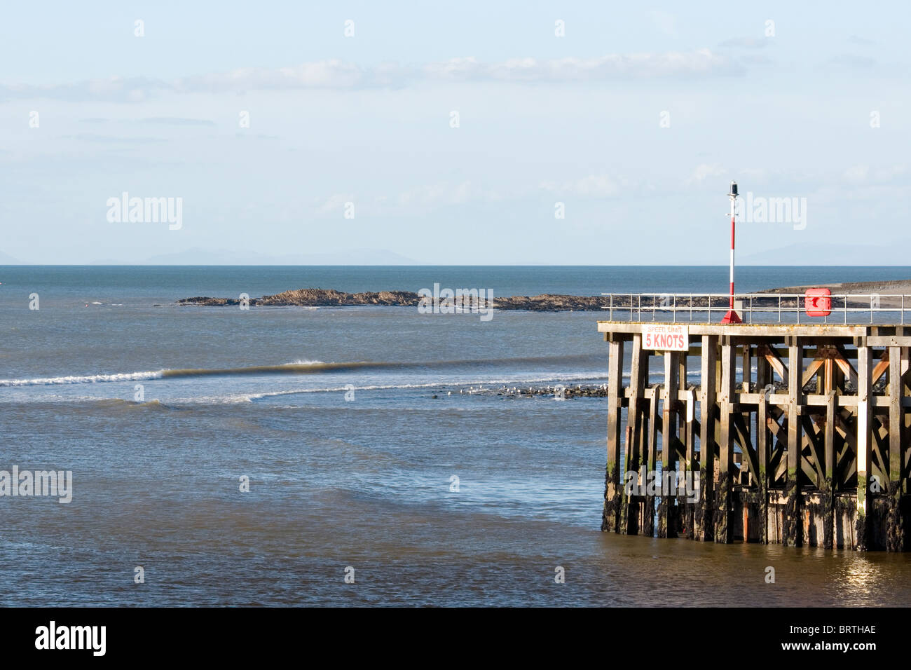 The Trap in Aberystwyth which is a popular surfing spot in the town