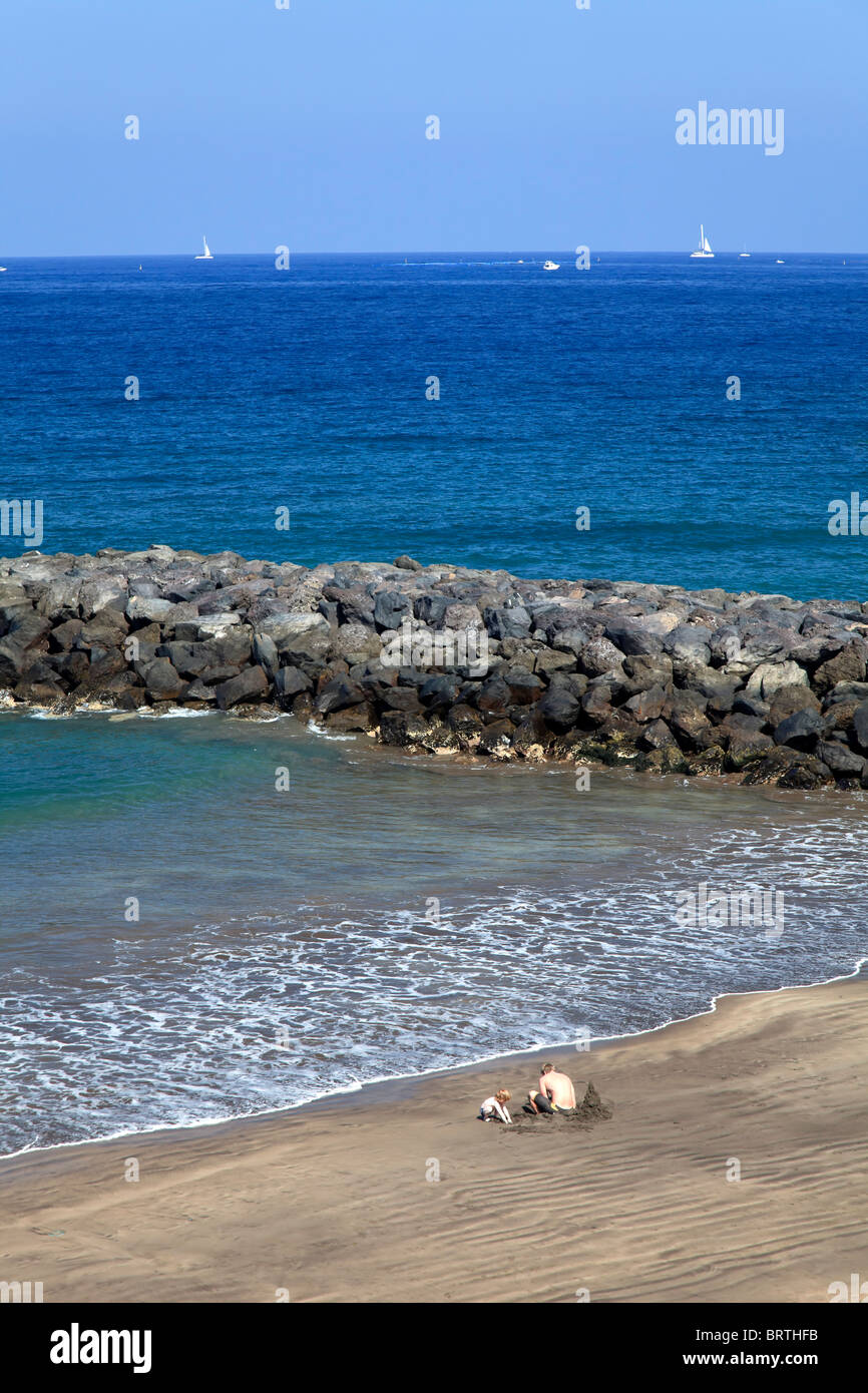 Canary Islands, Tenerife, Playa de Las Americas Stock Photo