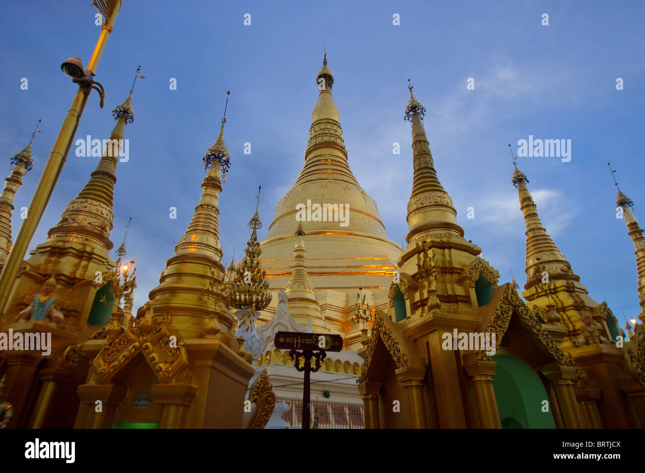 Shwedagon Stupas Stock Photo