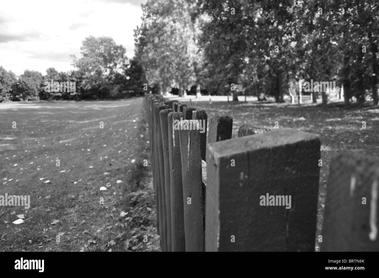 Around the park Black and White Stock Photos & Images - Alamy