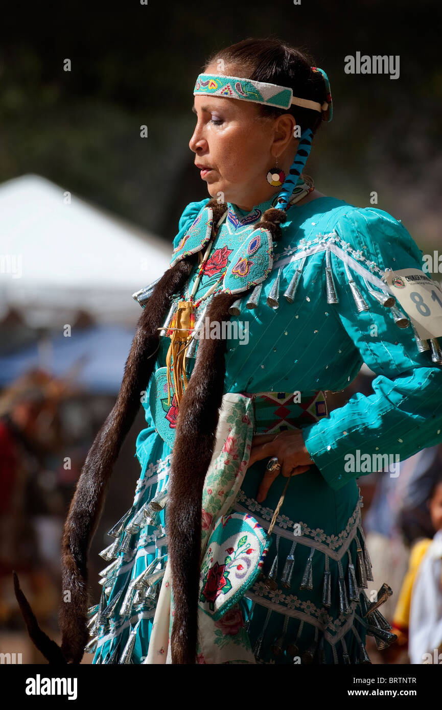A Chumash native American Indian woman Stock Photo