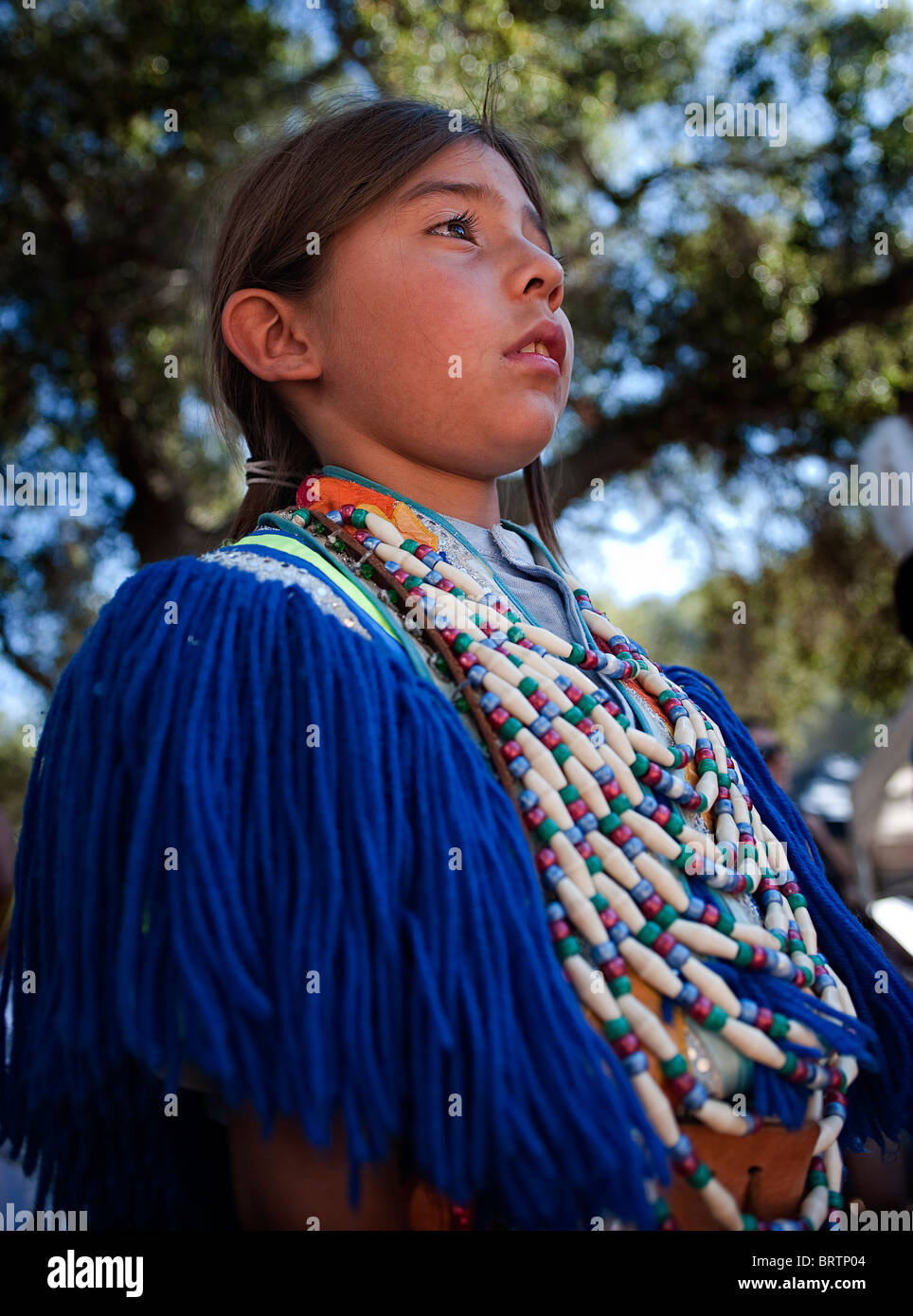 A young Chumash native American teen Stock Photo