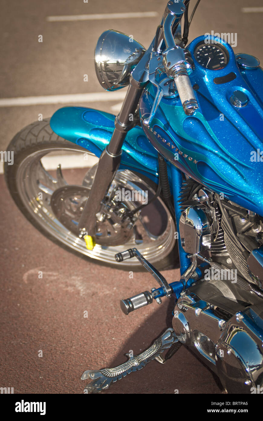 customized motorcycle Stock Photo