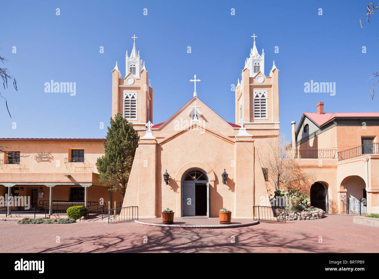 San Felipe De Neri Parish, Albuquerque, NM Stock Photo