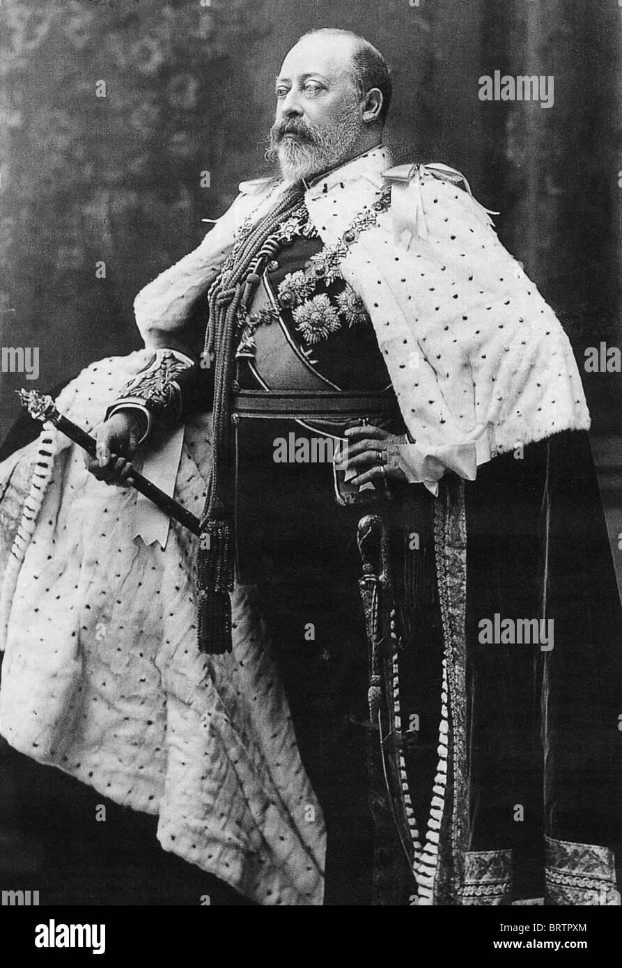 At the coronation of king edward vii Black and White Stock Photos