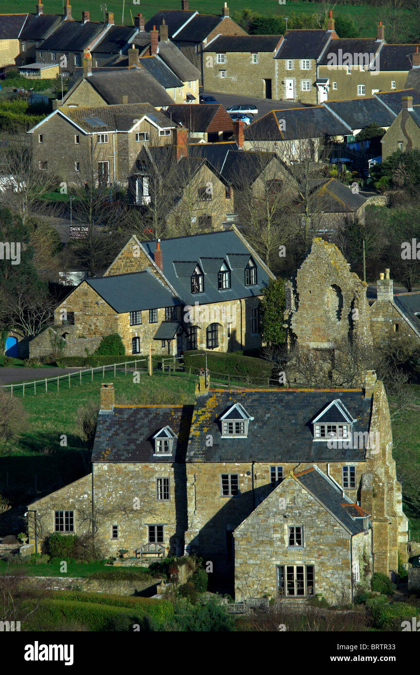 The Pretty West Country Village Of Abbotsbury Dorset Uk November