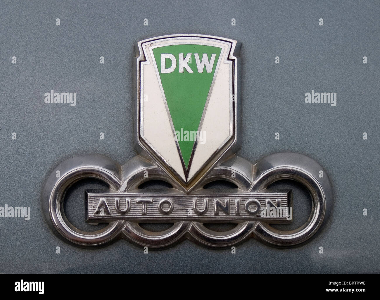 DKW Auto Union Car Badge Stock Photo