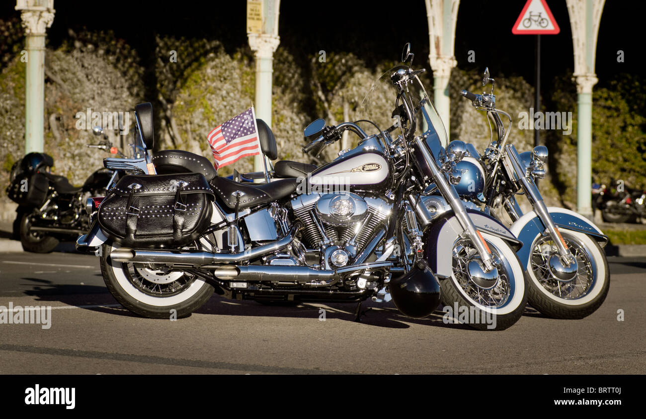 American Harley Davidson motorcycles Stock Photo - Alamy