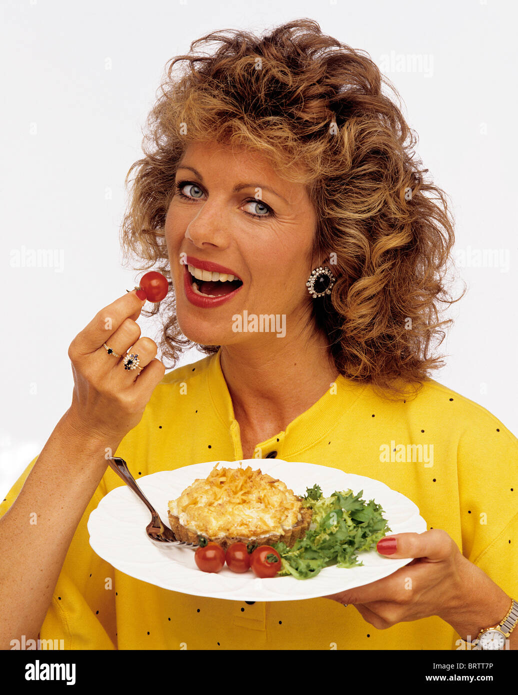 Lizzie Webb, or ‘Mad Lizzie’ Breakfast TV presenter for exercise, fitness and health Stock Photo