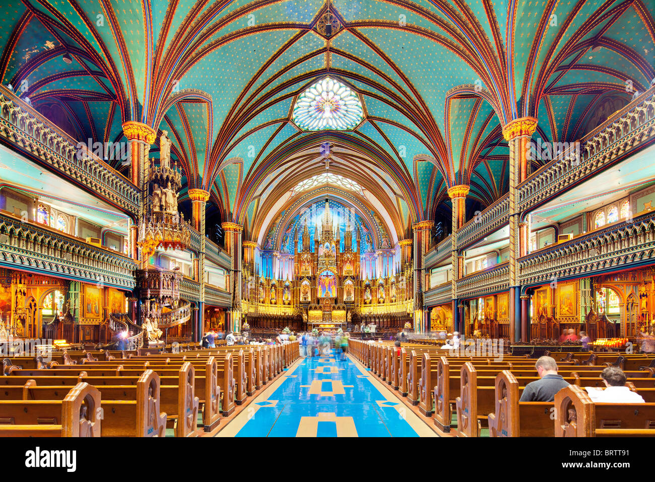 Basilique Notre Dame de Montreal, QC Stock Photo - Alamy