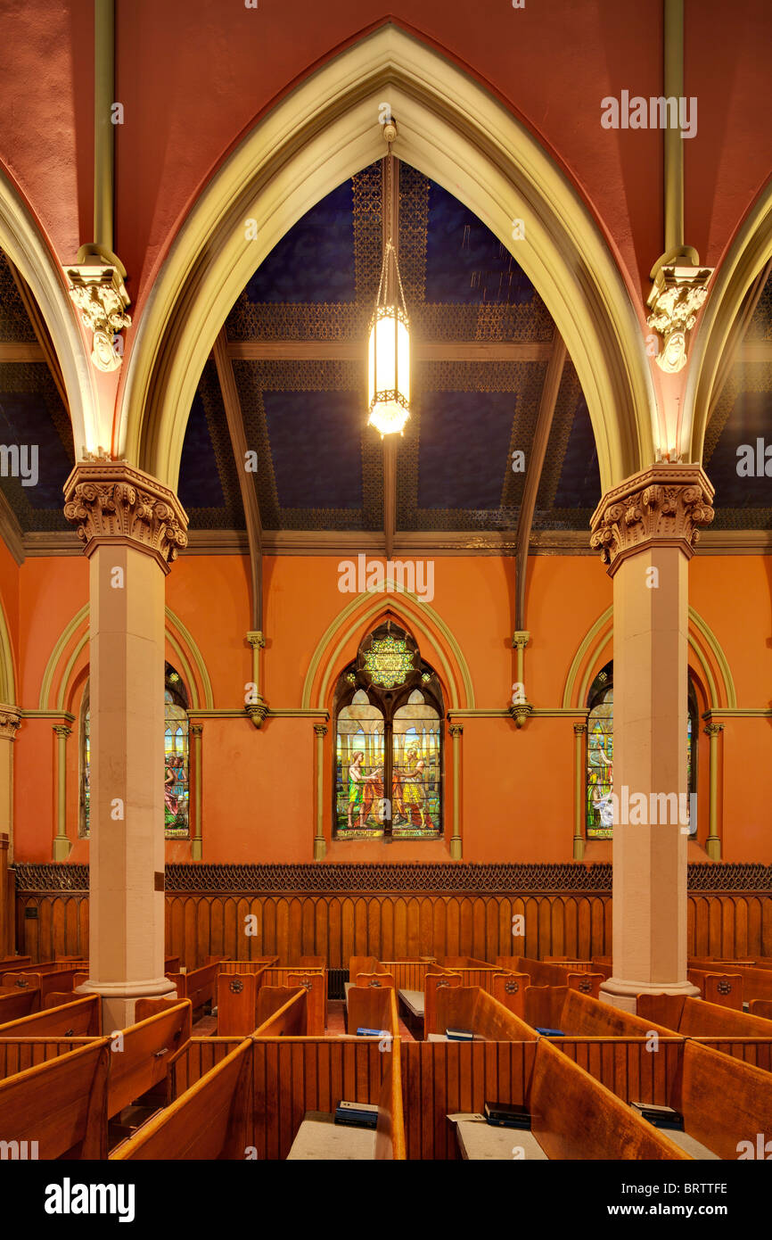 Church of Covenant, Boston, MA Stock Photo