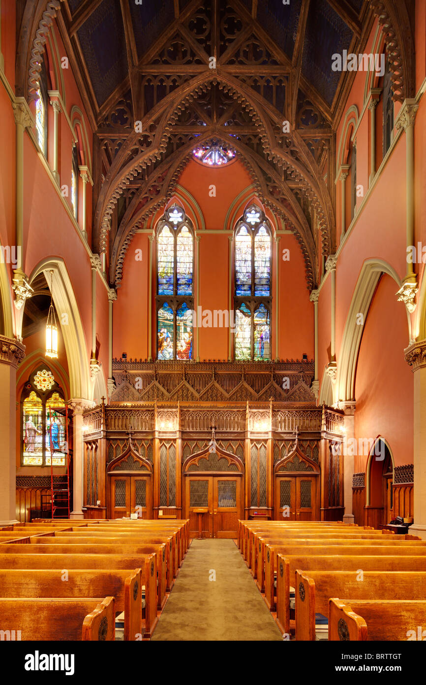 Church of Covenant, Boston, MA Stock Photo