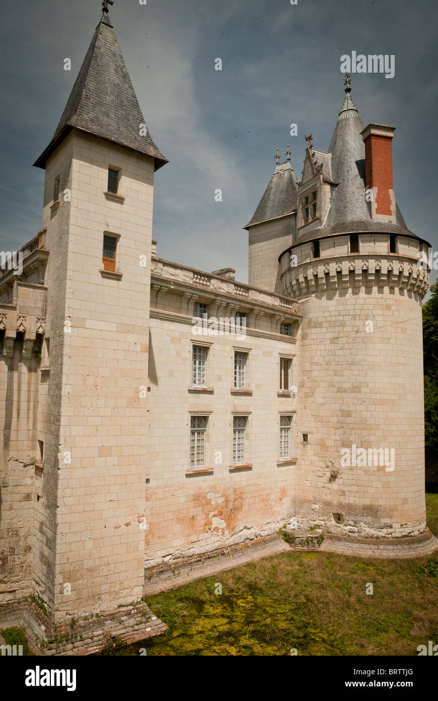 Dissay Castle résidence of the bishops of Poitiers until 1793 (French Revoloution) in chateau in Poitou-Charentes, Poiters. Stock Photo