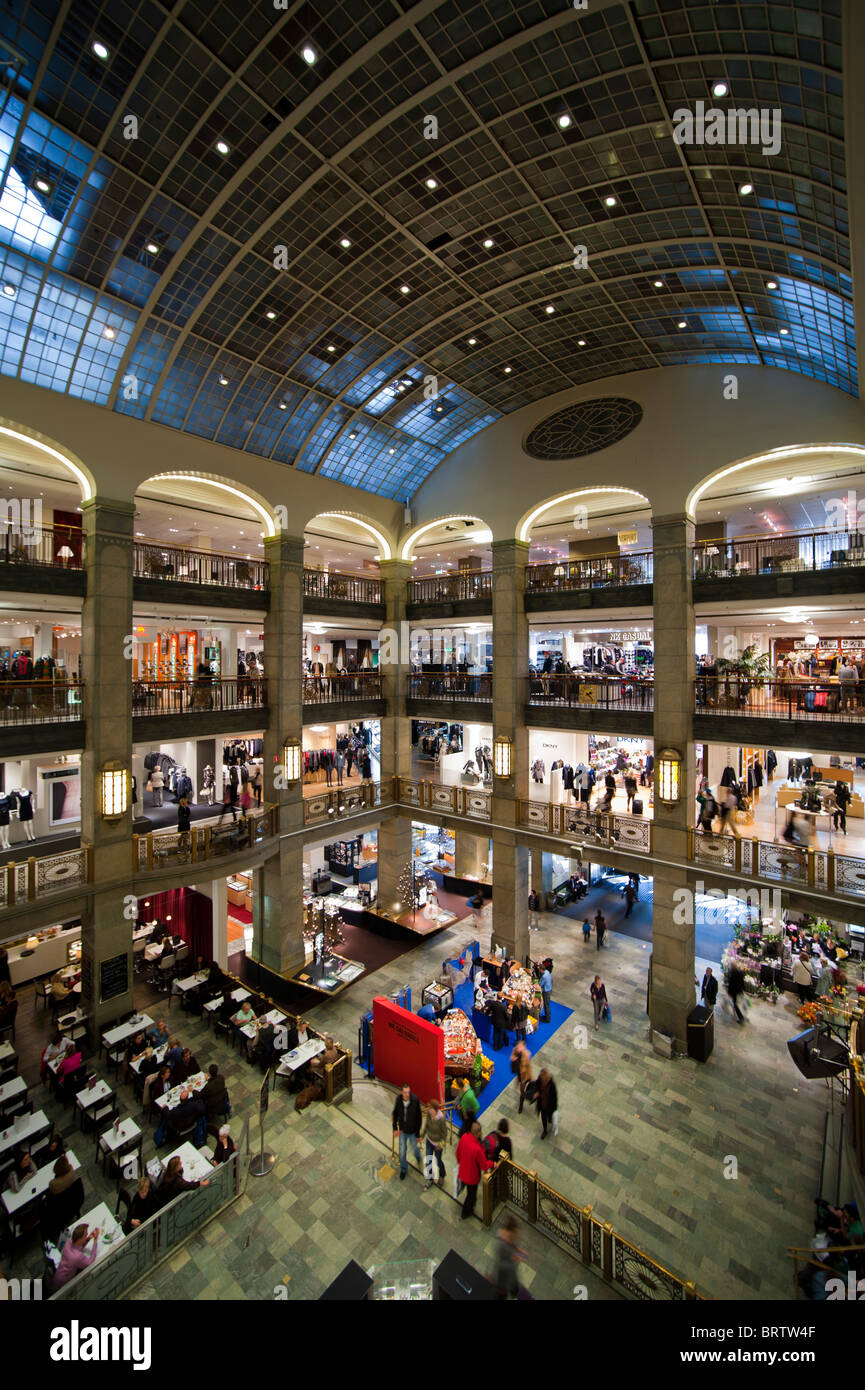 Interior of the Nordiska Kompaniet, department store, Stockholm, Sweden Stock Photo Alamy