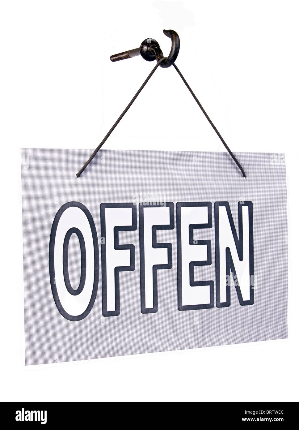 Open - offen sign Stock Photo